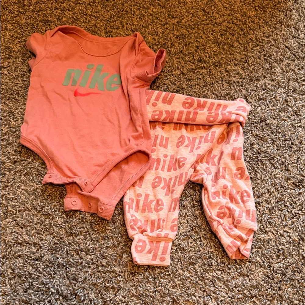 Nike Baby Onesie and Pants Set